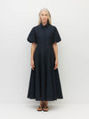 Corfu Dress (Lustre) Deep Indigo