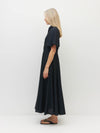 Corfu Dress (Lustre) Deep Indigo