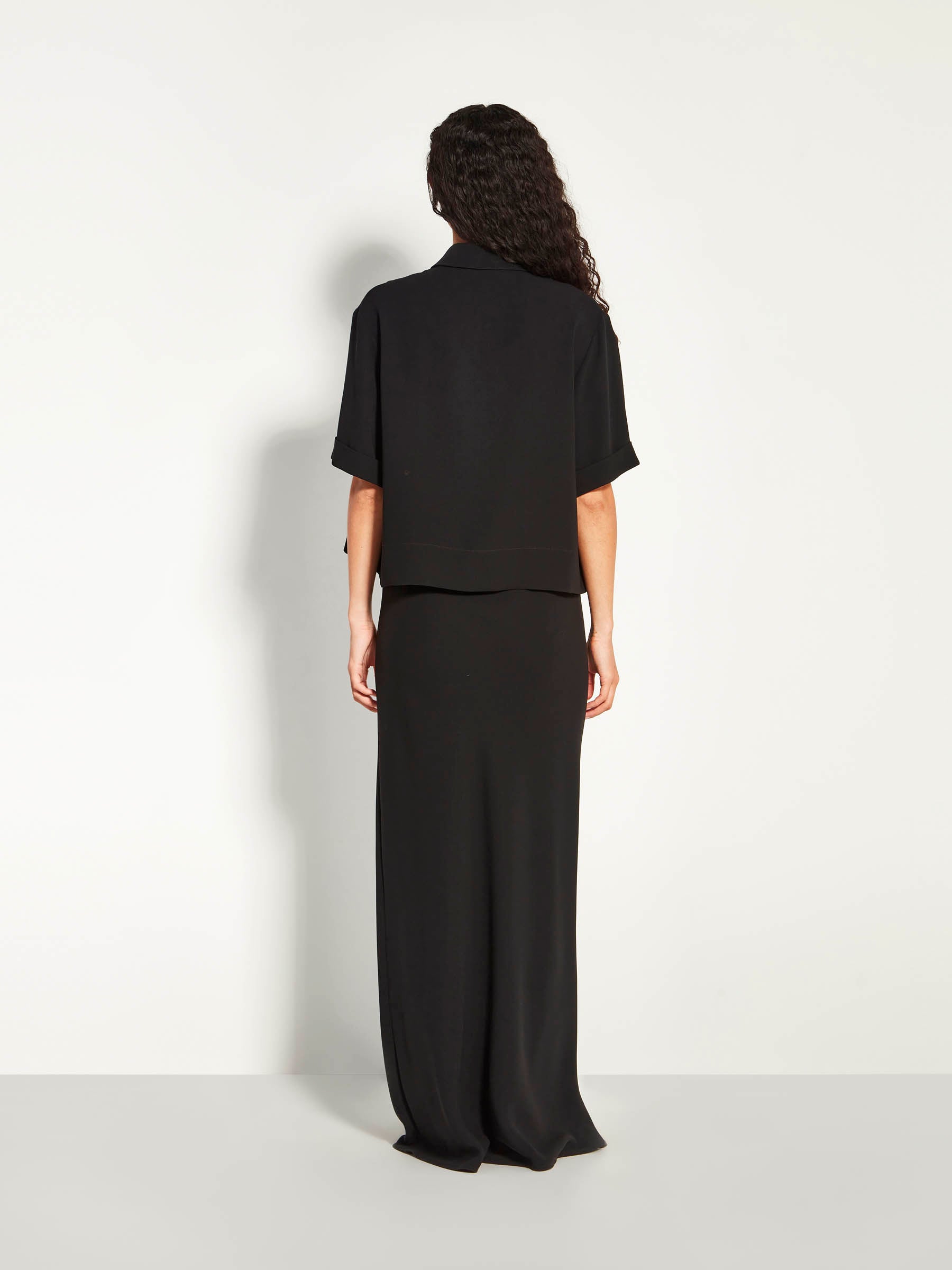 Everly Shirt (Luxe Suiting) Black