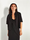 Everly Shirt (Luxe Suiting) Black