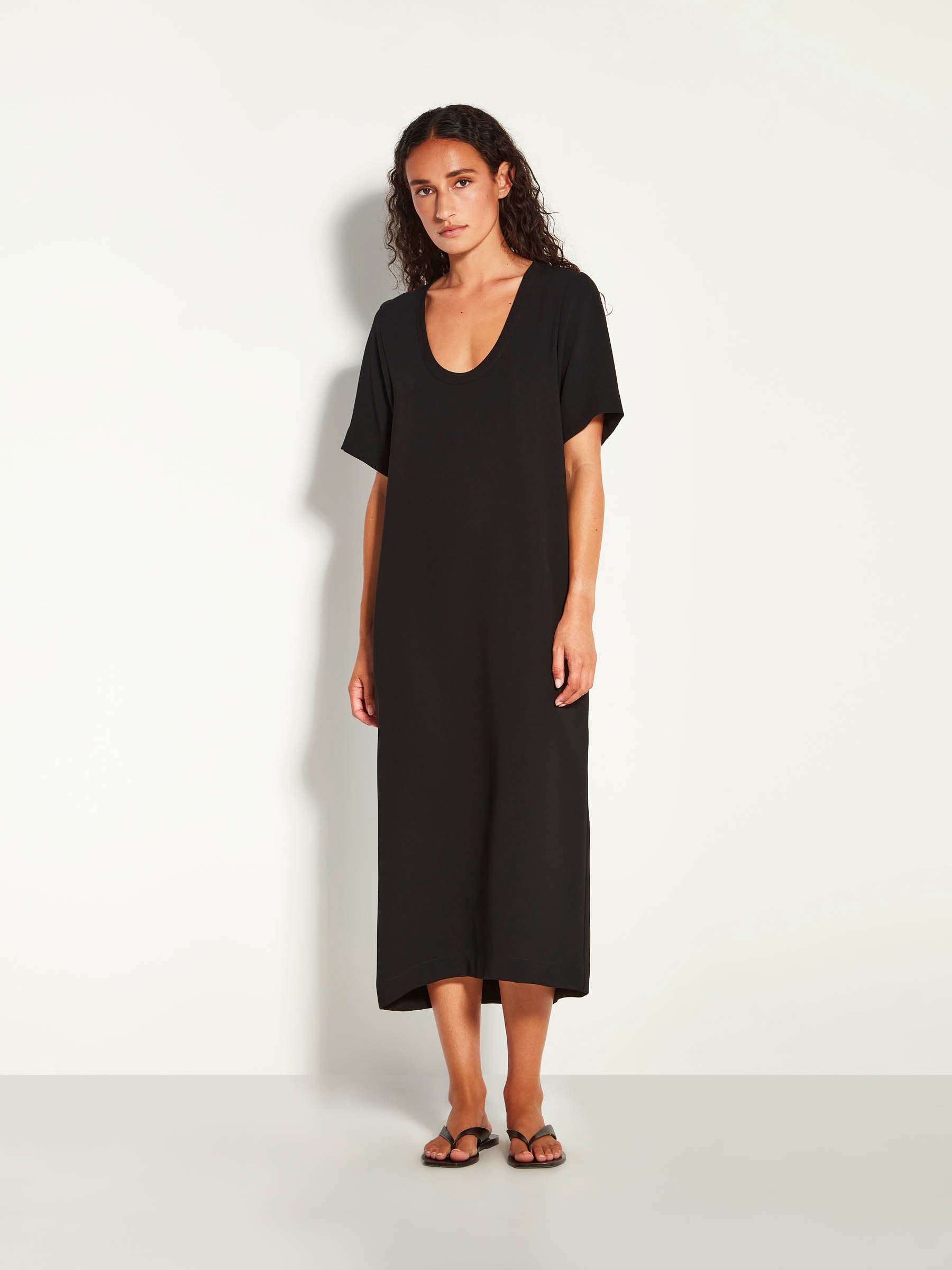 Lynette Dress (Luxe Suiting) Black Juliette Hogan Lynette Dress (Luxe Suiting) Black Juliette Hogan