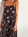 Betty Pleat Dress (Moonflower Twill) Golden