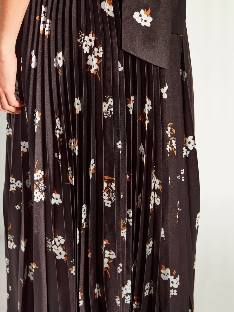 Evelyn Pleat Skirt (Moonflower Twill) Golden