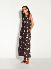 Fran Dress (Moonflower Twill) Golden