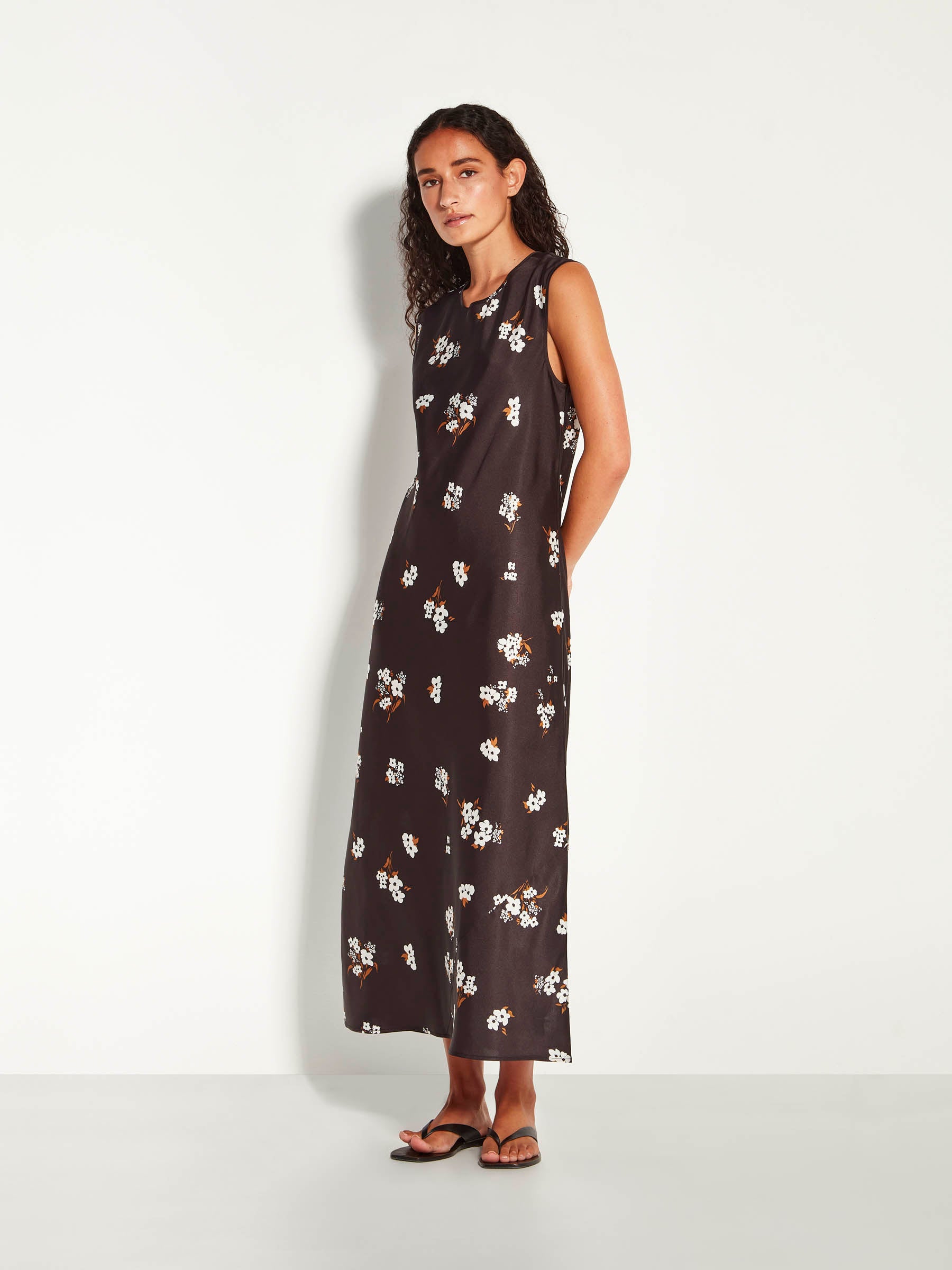 Fran Dress (Moonflower Twill) Golden