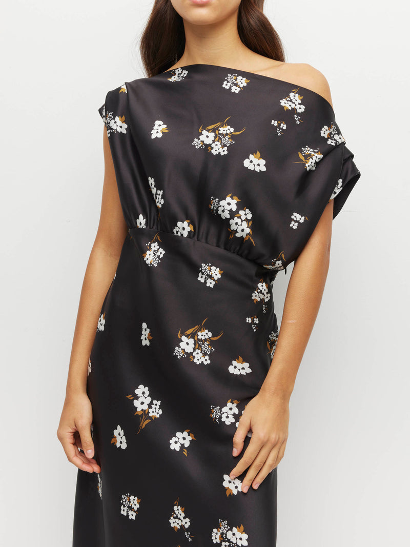 Monaco Dress (Moonflower Twill) Golden