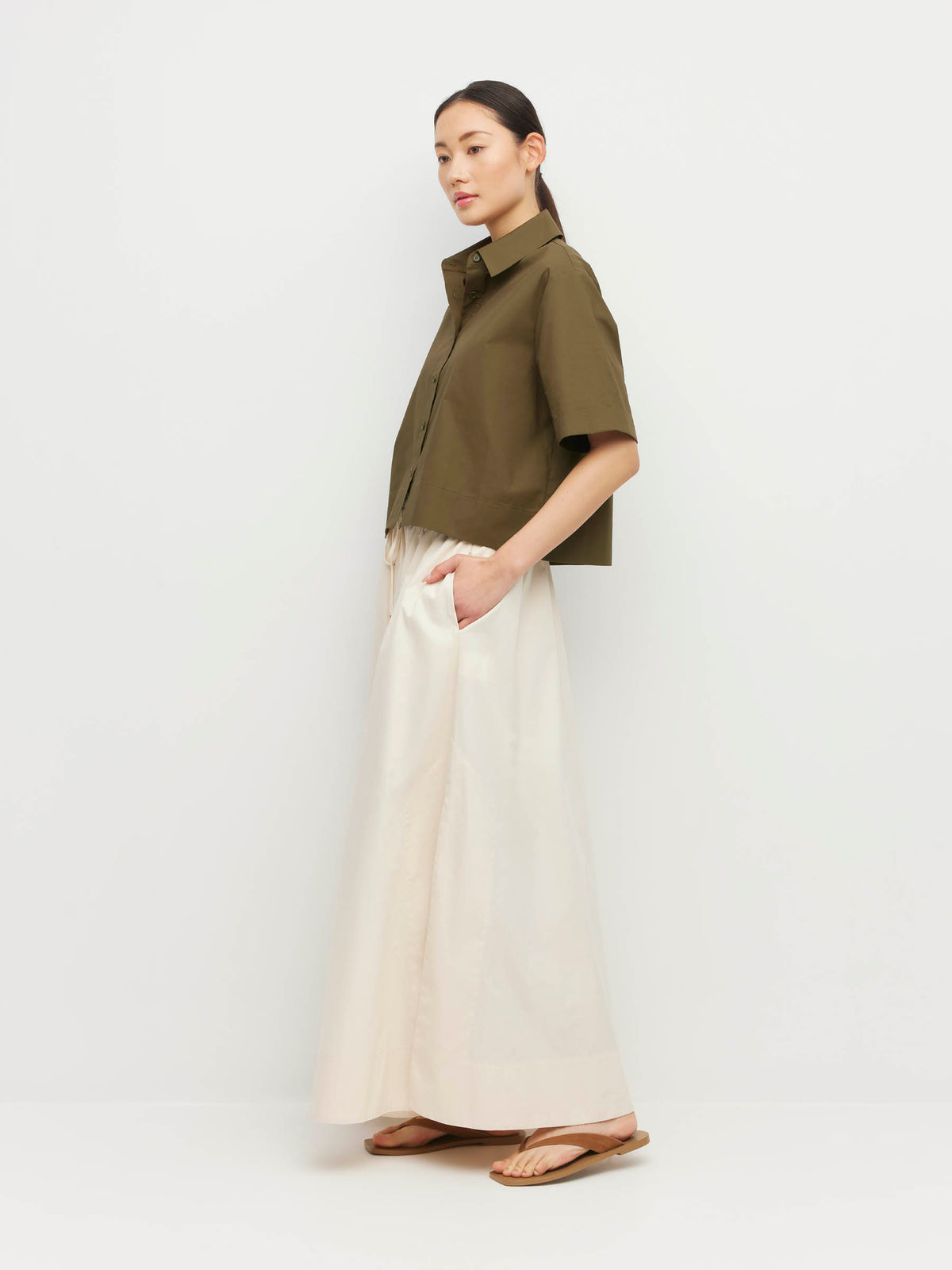 Kev Skirt (Organic Cotton) Parchment