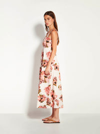 Emile Dress (Ruffled Tulips Cotton) Glow