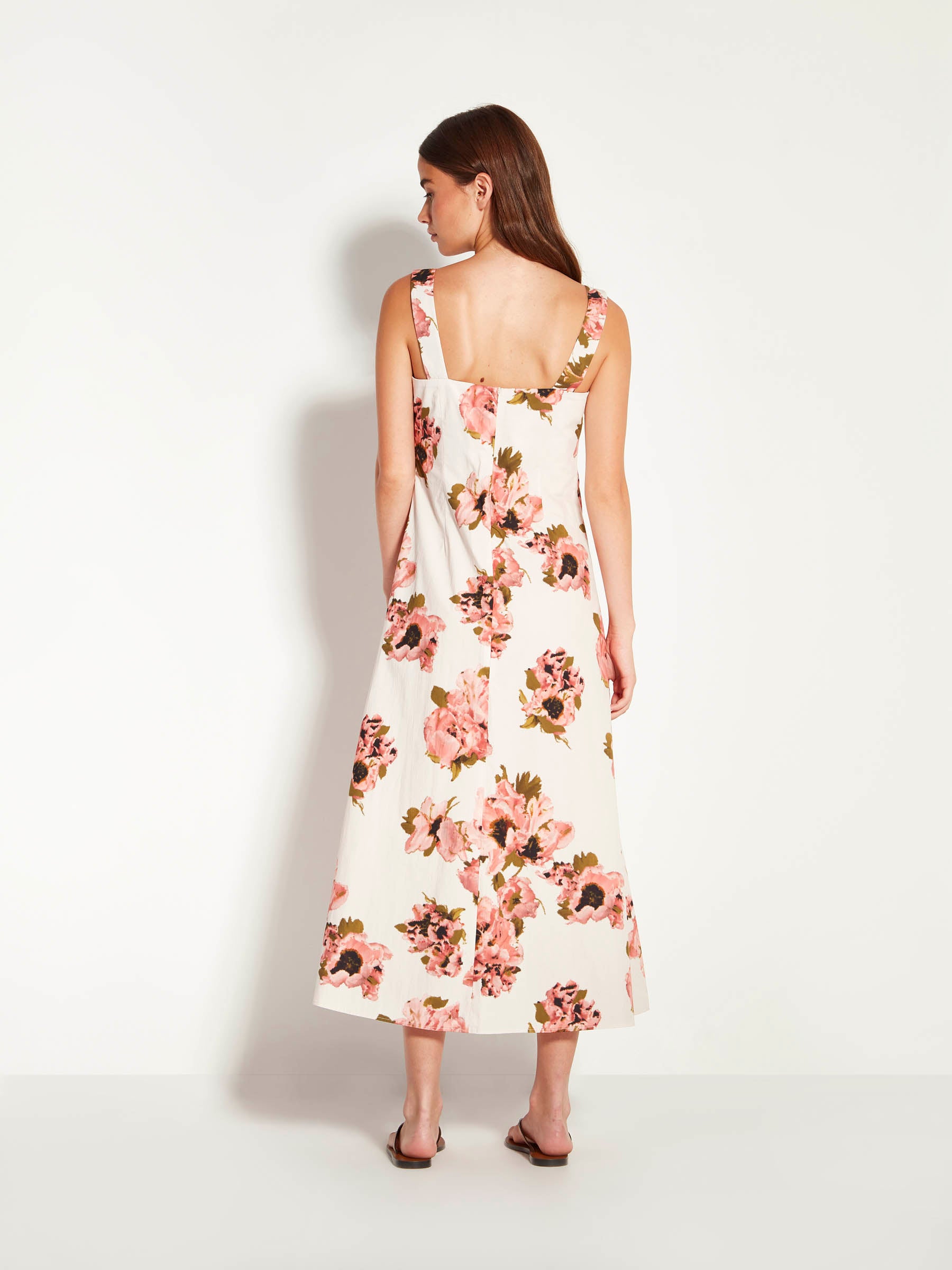 Emile Dress (Ruffled Tulips Cotton) Glow