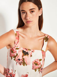 Emile Dress (Ruffled Tulips Cotton) Glow