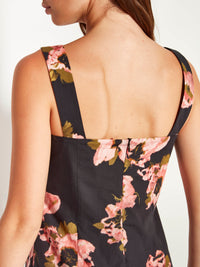 Emile Dress (Ruffled Tulips Cotton) Shadow