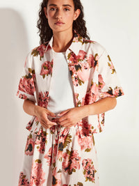 Everly Shirt (Ruffled Tulips Cotton) Glow