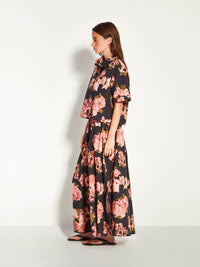 Everly Shirt (Ruffled Tulips Cotton) Shadow