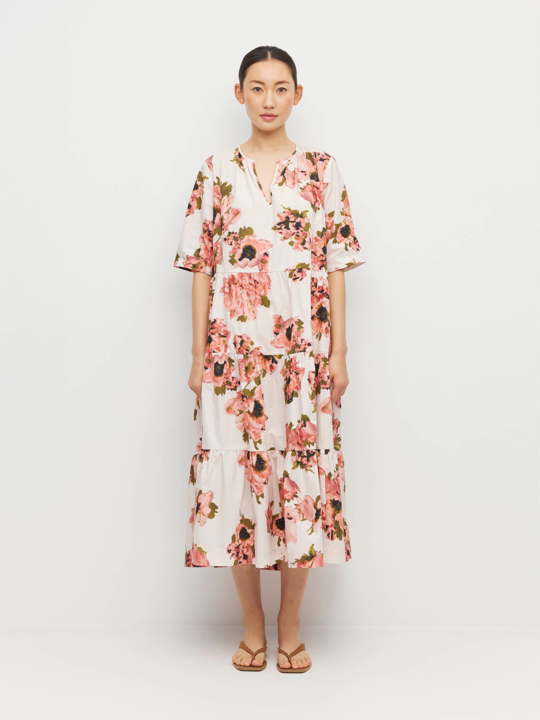 Forever Tunic (Ruffled Tulips Cotton) Glow