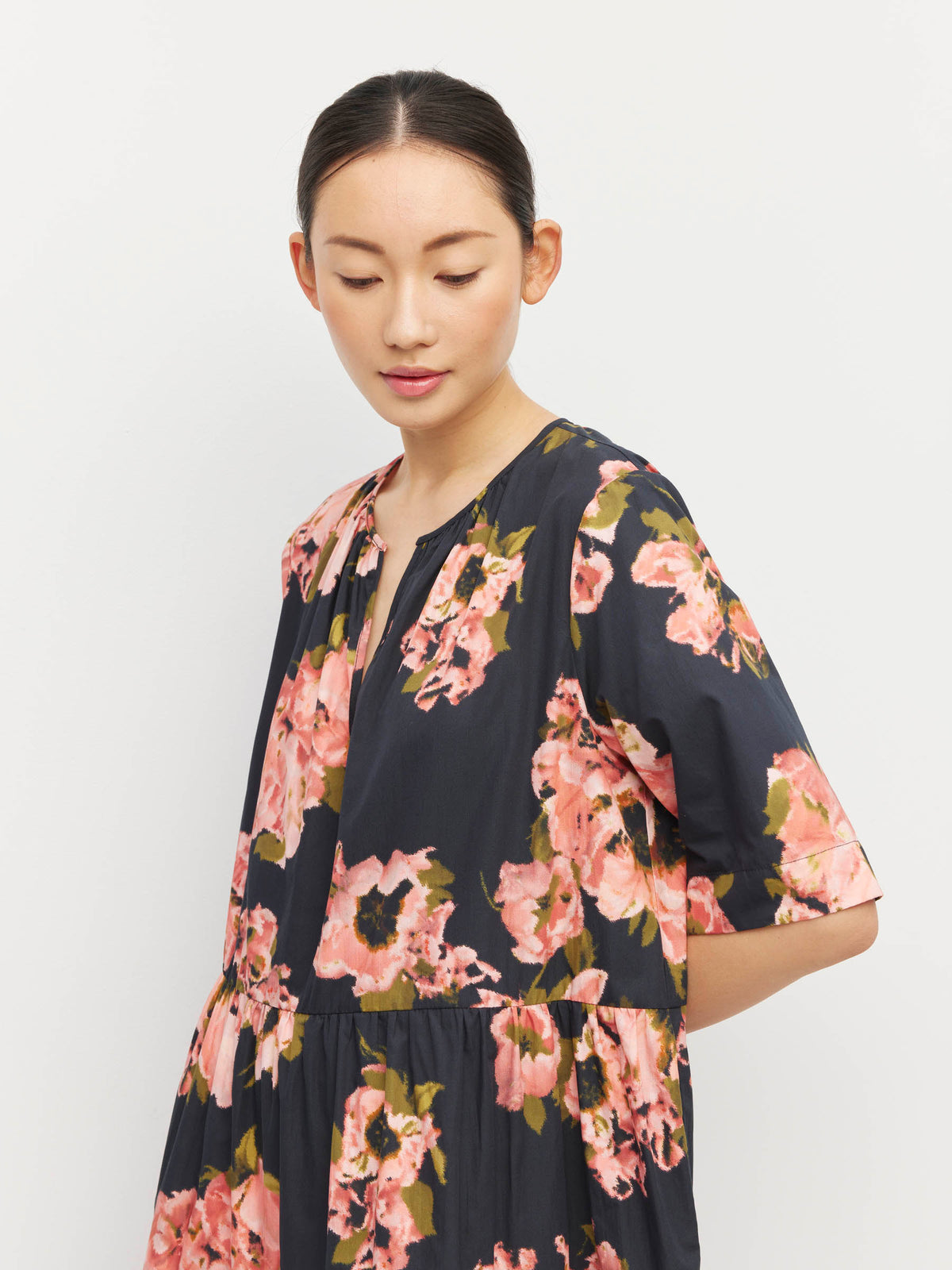 Forever Tunic (Ruffled Tulips Cotton) Shadow