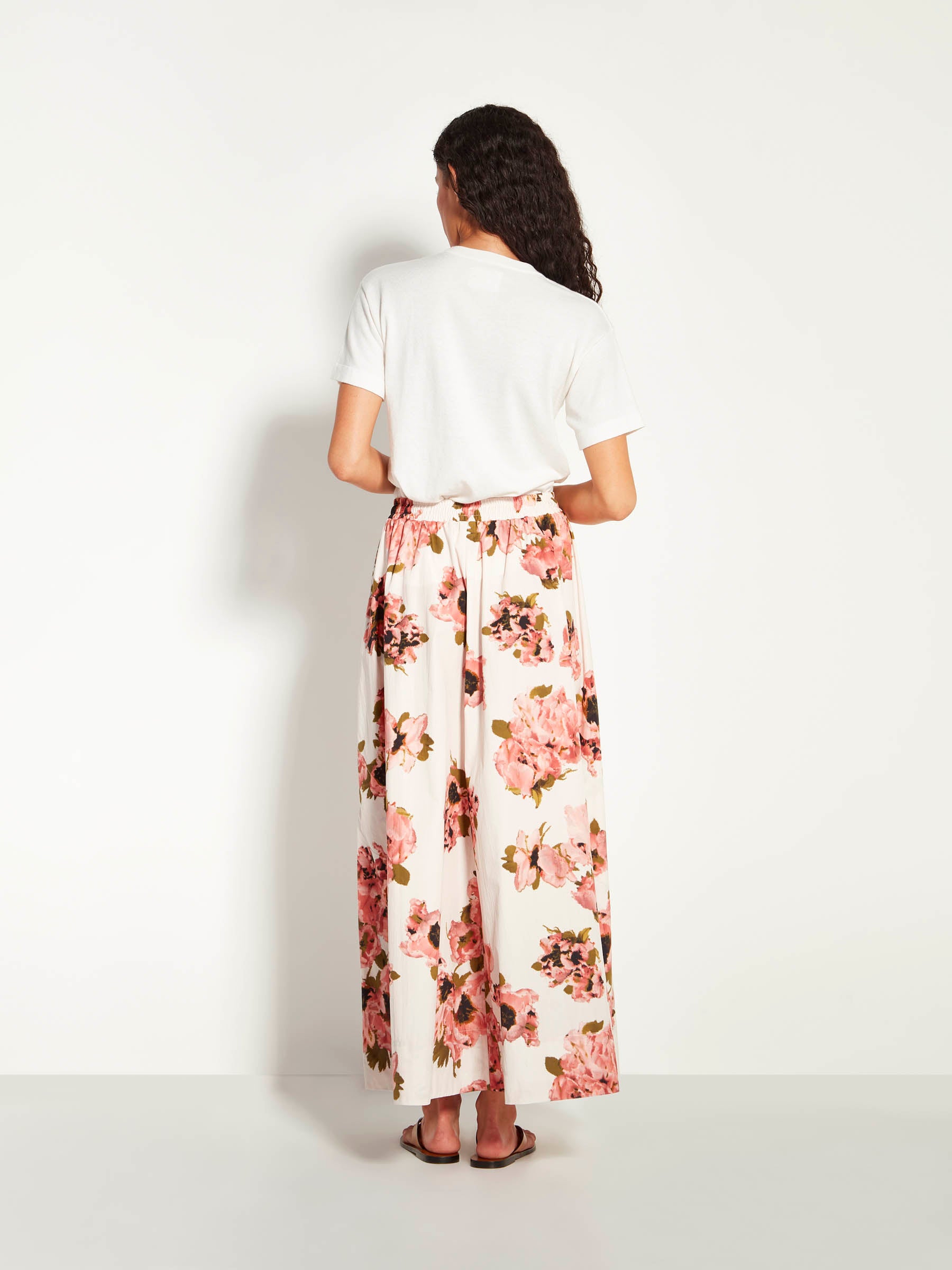 Kev Skirt (Ruffled Tulips Cotton) Glow