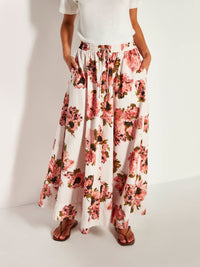 Kev Skirt (Ruffled Tulips Cotton) Glow