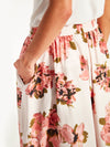 Kev Skirt (Ruffled Tulips Cotton) Glow
