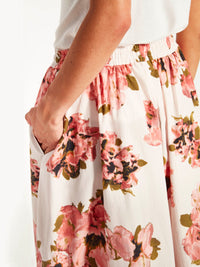 Kev Skirt (Ruffled Tulips Cotton) Glow
