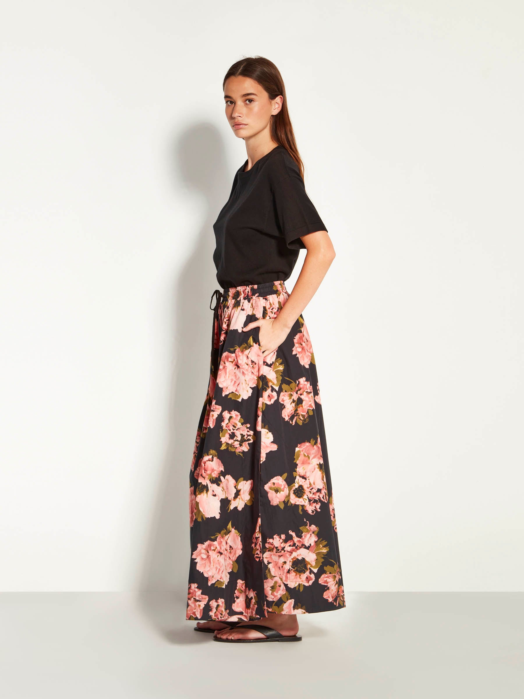 Kev Skirt (Ruffled Tulips Cotton) Shadow