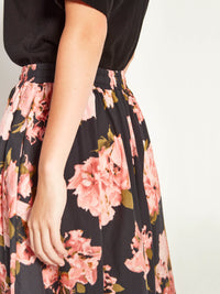 Kev Skirt (Ruffled Tulips Cotton) Shadow