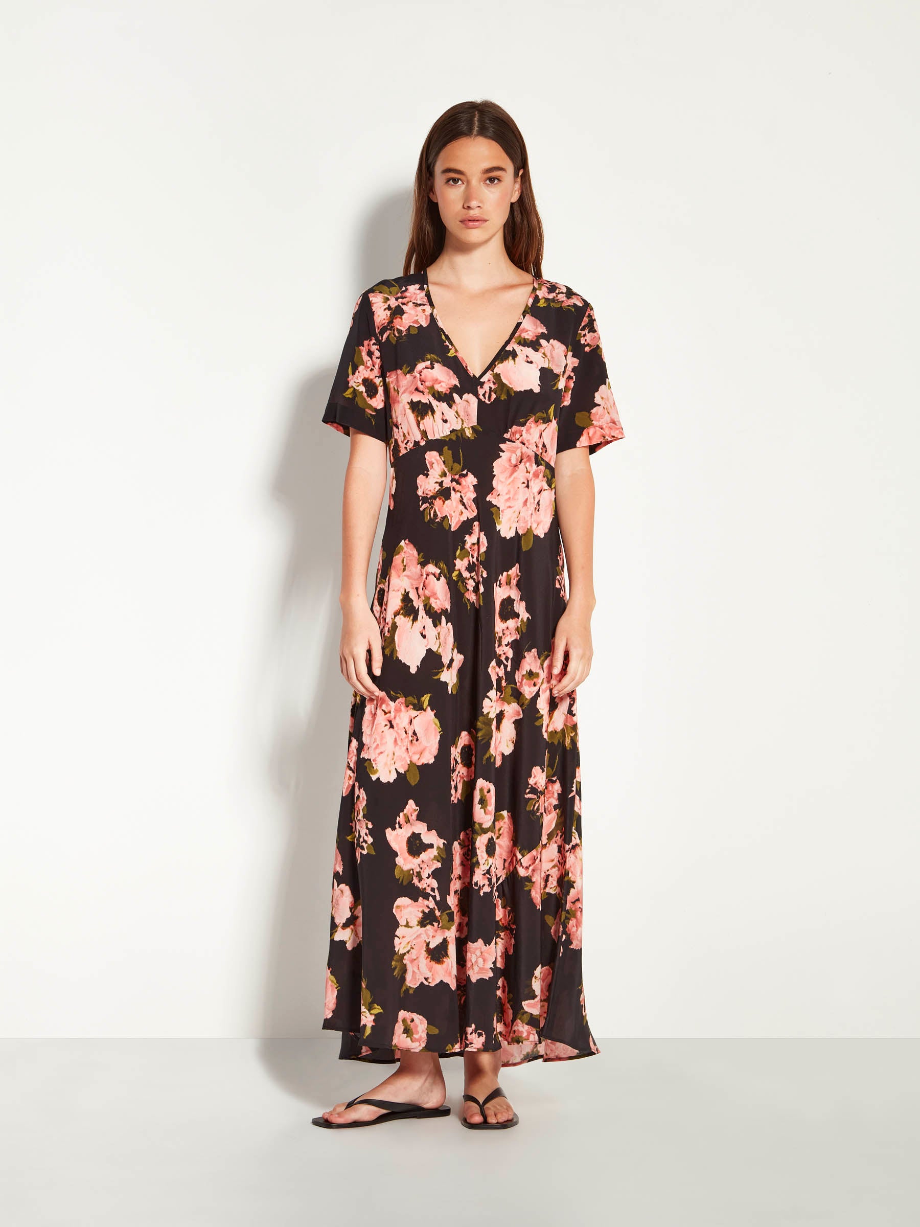 ワンピース Y's Wool Flower Shadow Print Dress WOOL FLOWER SHADOW PRINT DRESS – THE SHOP YOHJI YAMAMOTO