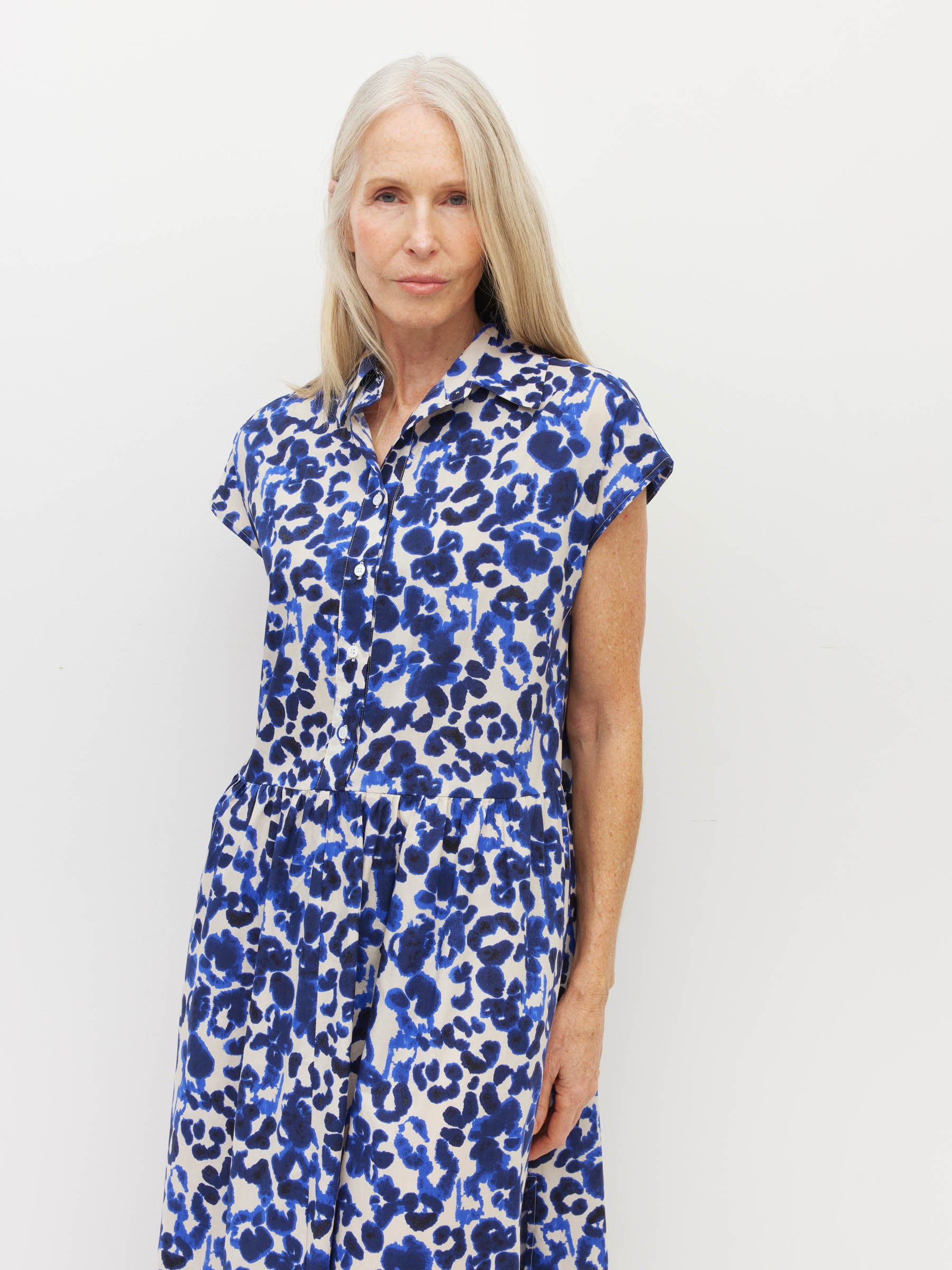 Lenni Dress (Shadowcat Cotton) Inky – Juliette Hogan