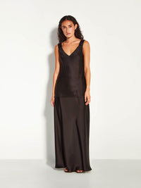 Ingrid Cami (Slinky Satin) Black