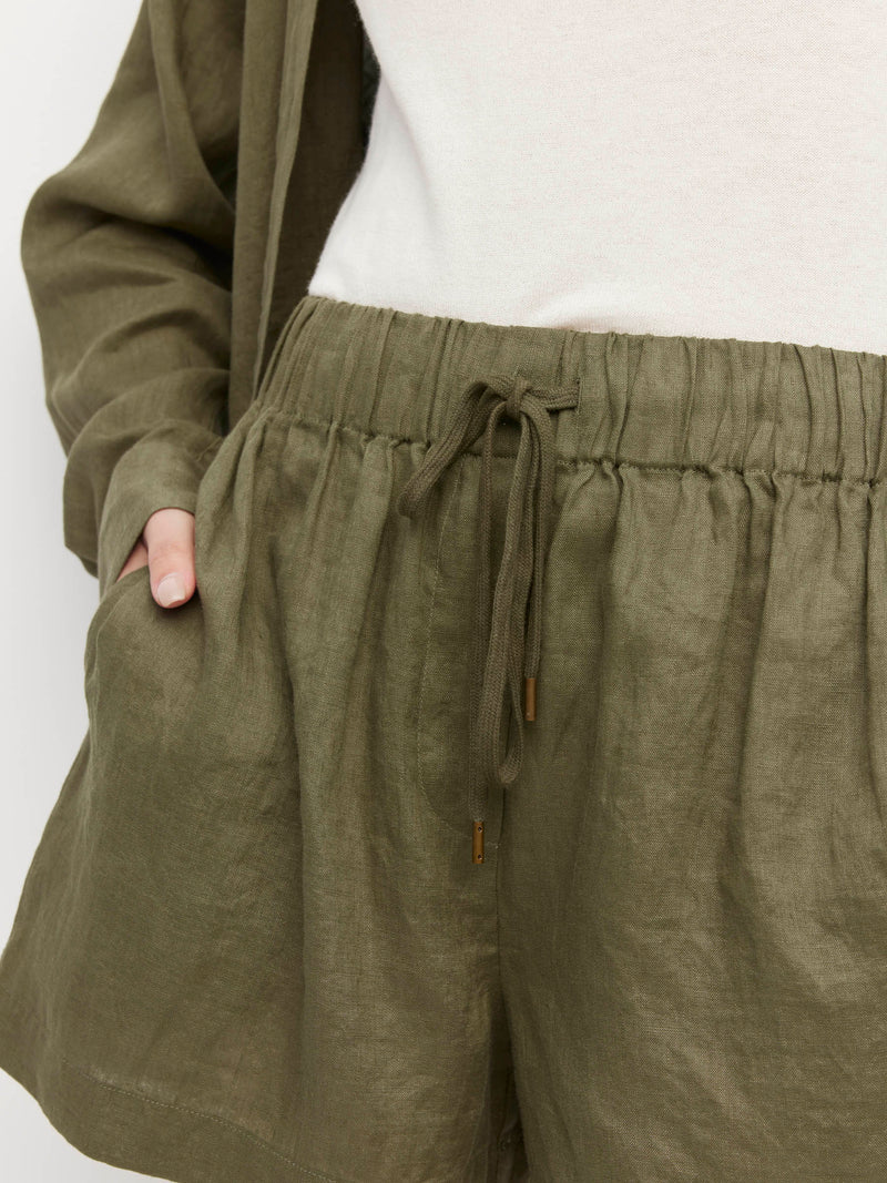 Robin Short (Soft Linen) Khaki