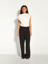 Monaco Top (Sculptural Satin) Antique Pearl