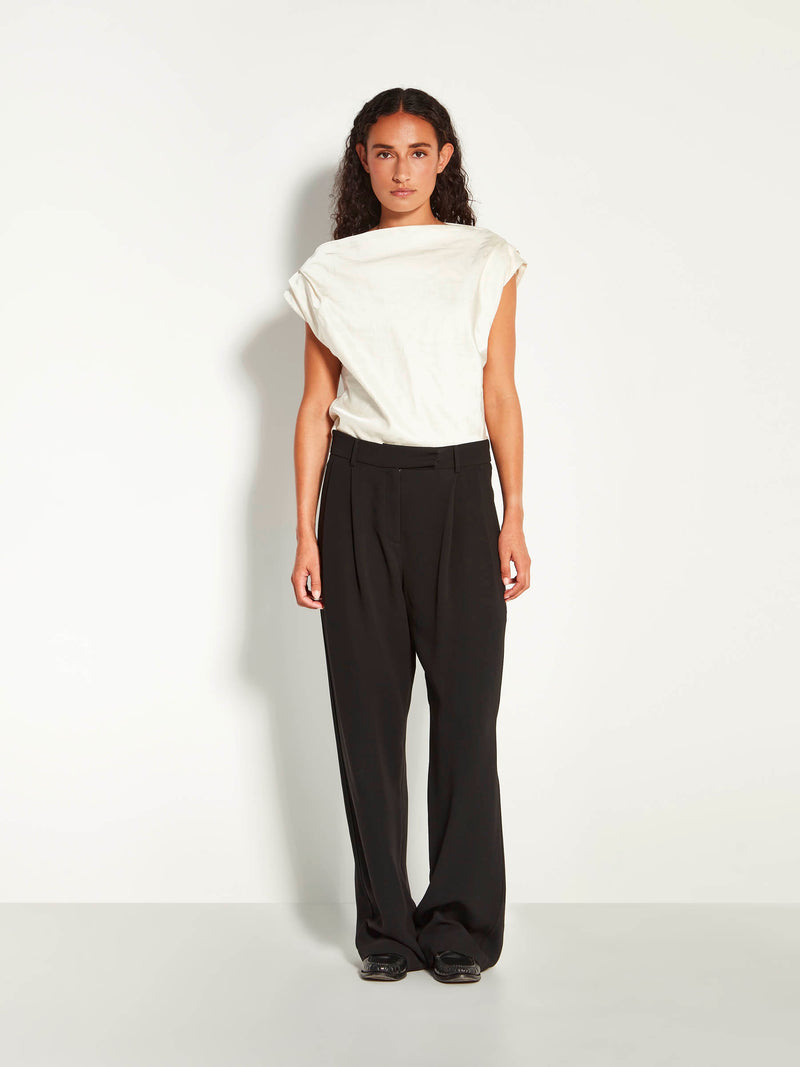 Monaco Top (Sculptural Satin) Antique Pearl