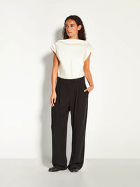 Monaco Top (Sculptural Satin) Antique Pearl