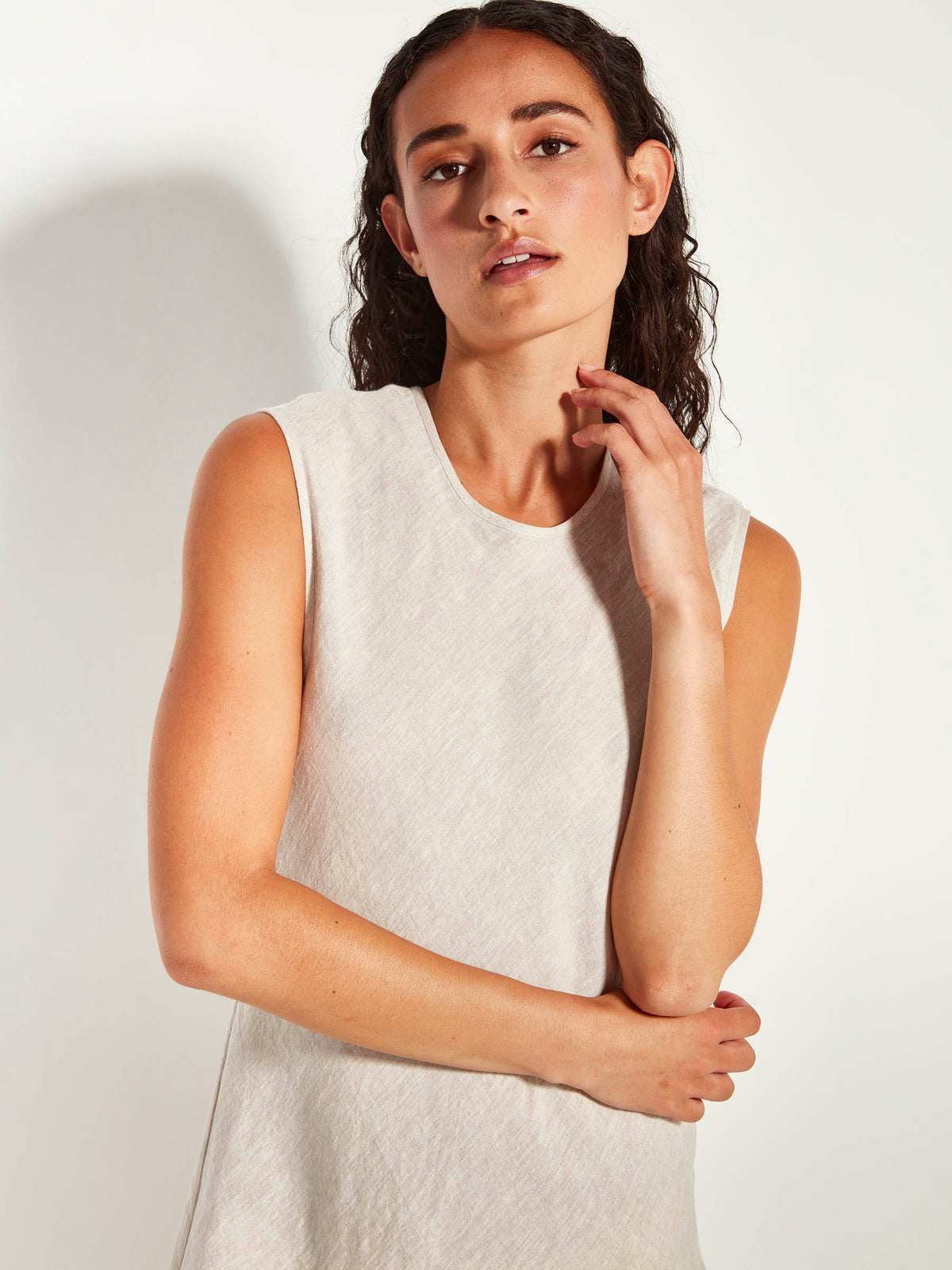Fran Dress (Vintage Linen) Natural