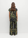 Eleanor Shirt (Dark Garland Cotton) Painted Petals