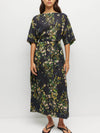 Kiko Dress (Dark Garland Cotton) Painted Petals