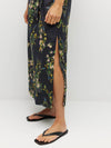 Kiko Dress (Dark Garland Cotton) Painted Petals