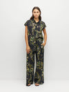 Koa Trouser (Dark Garland Cotton) Painted Petals