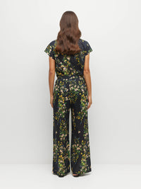 Koa Trouser (Dark Garland Cotton) Painted Petals