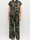 Koa Trouser (Dark Garland Cotton) Painted Petals