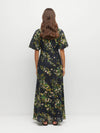 Luciana Dress (Dark Garland Cotton) Painted Petals