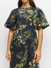 Luciana Dress (Dark Garland Cotton) Painted Petals