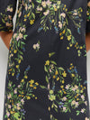 Piper Dress (Dark Garland Cotton) Painted Petals