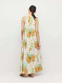 Astrid Dress (Floret Linen) Amberlight