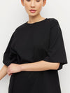 Boyfriend T (Form Cotton Knit) Black