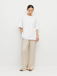 Boyfriend T (Knit Cotton) White