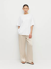 Boyfriend T (Knit Cotton) White