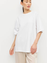 Boyfriend T (Knit Cotton) White