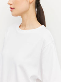 Boyfriend T (Knit Cotton) White