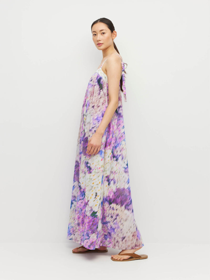 Emmeline Dress (Lavender Mist Cotton) Aster