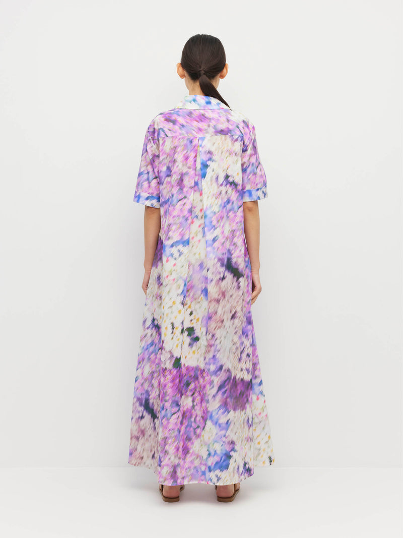 Isle Shirtdress (Lavender Mist Cotton) Aster